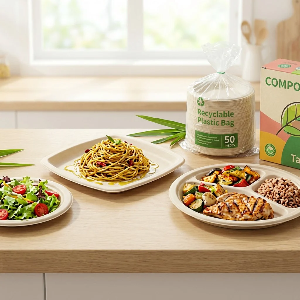 Applications of sugarcane bagasse plates